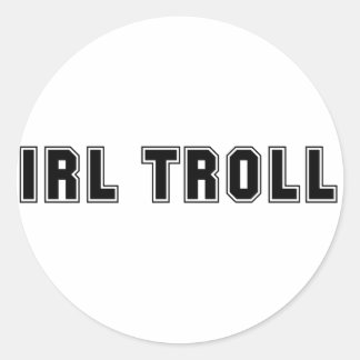 IRL Troll Runder Aufkleber