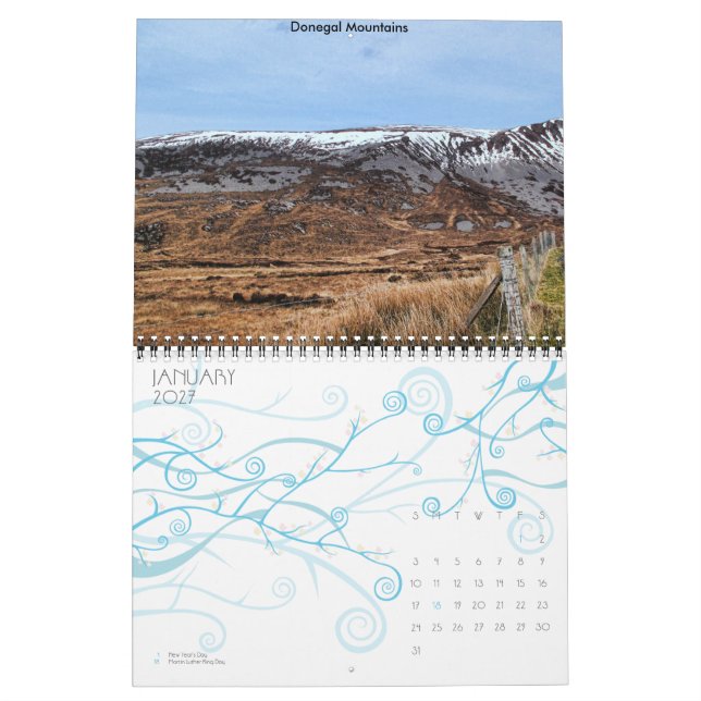 Irland 2011 kalender (Jan 2027)