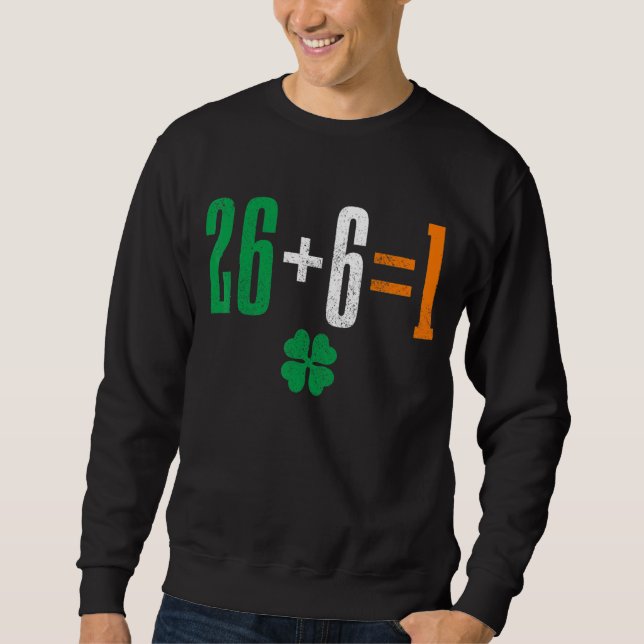 Irland 26+61 irische Flagge Sweatshirt (Vorderseite)