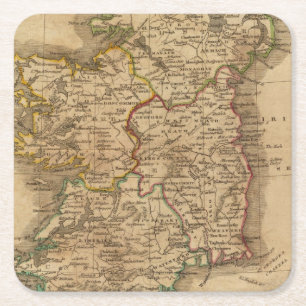 Irland 4 2 rechteckiger pappuntersetzer