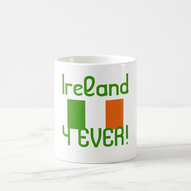 Irland 4 je Flagge Kaffeetasse (Mittel)