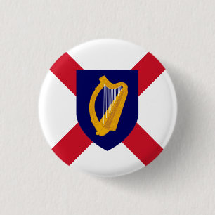 Irland Abzeichen - Cross & Harp Shield Button