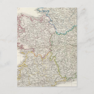 Irland Atlas-Karte Postkarte