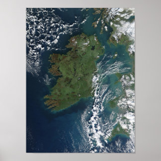 Irland aus den ISS Poster