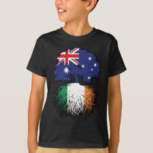 Irland - Australisches Tree Roots-Flag T-Shirt