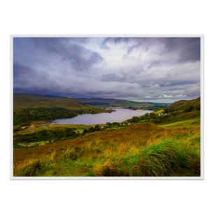 Irland Bergsee Wandkunst Landschaftsfoto Poster