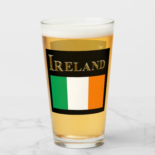 IRLAND BIER GLASS GLAS (Vorne (Gefüllt))
