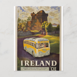 Irland - Busreisen mit CIE Vintag irisch Feiertagspostkarte