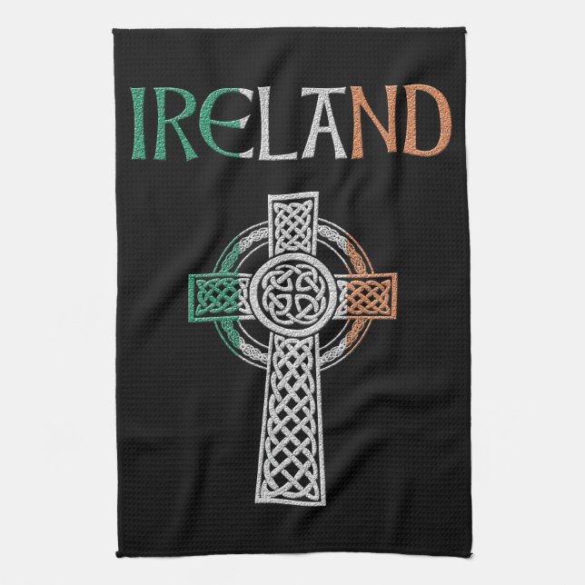 Irland Celtic Cross Handtuch (Vertikal)
