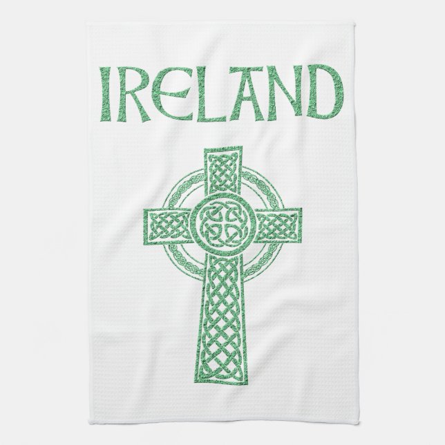 Irland Celtic Cross Handtuch (Vertikal)