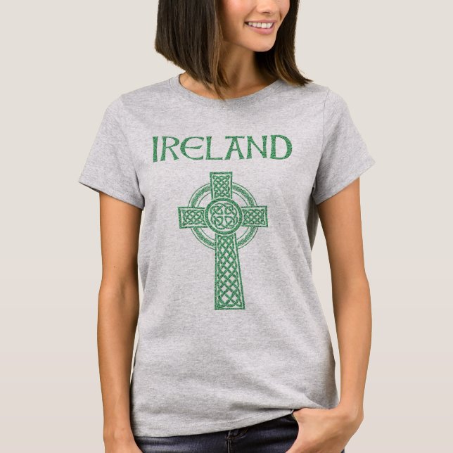 Irland Celtic Cross T-Shirt (Vorderseite)