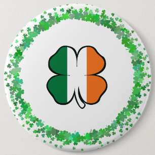 Irland Clover Saint Patrick's Day Button