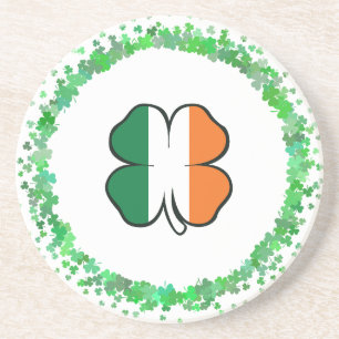 Irland Clover Saint Patrick's Day Getränkeuntersetzer