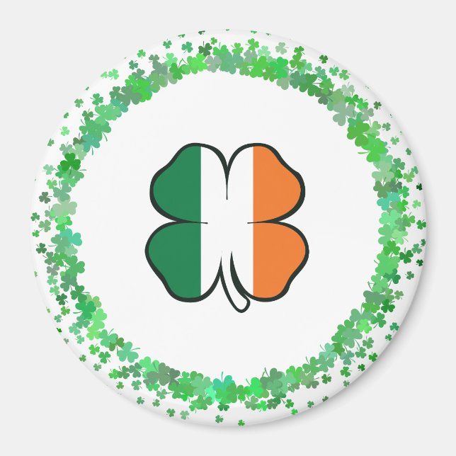 Irland Clover Saint Patrick's Day Magnet (Vorne)
