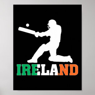 Irland Cricket Fan Jersey 2025 Irischer Cricket  Poster