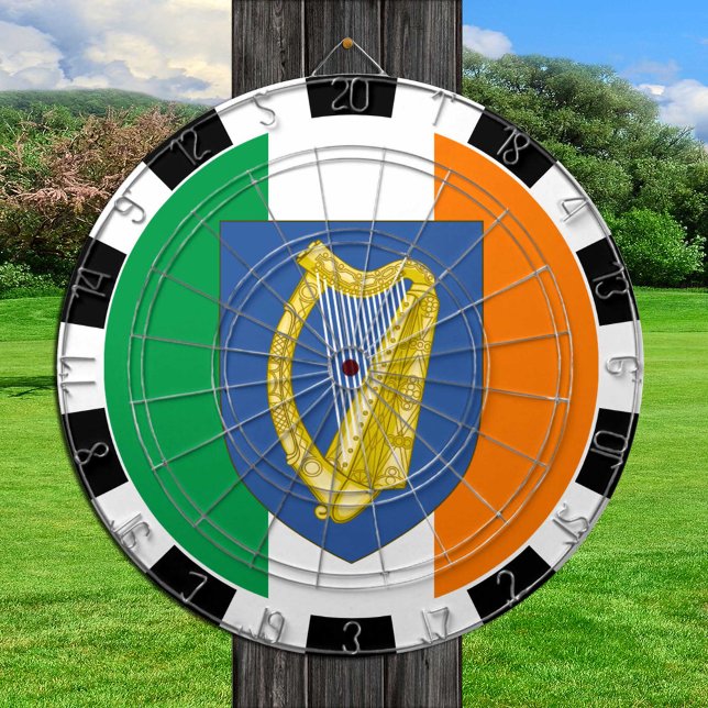 Irland Dartboard & Irish Flag Darts / Game Board Dartscheibe (Von Creator hochgeladen)