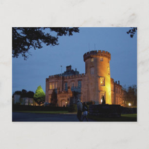Irland, das Dromoland Castle in der Dämmerung bele Postkarte