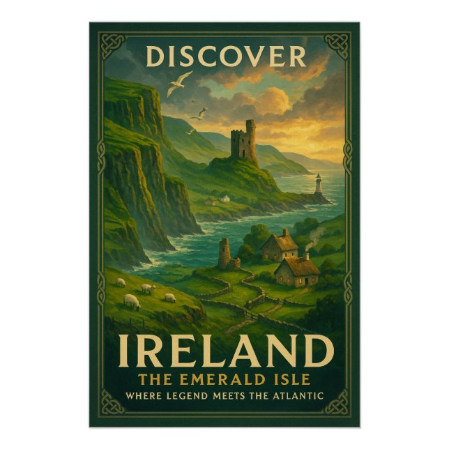 IRLAND — Die Smaragdinsel Poster (Vorderseite)