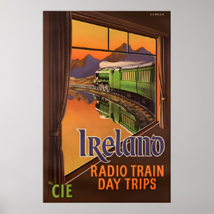 Irland Druck Irish Art CIE Reiseplakat Poster