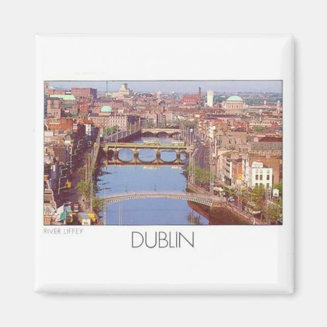 Irland Dublin River Liffey (St.K.) Magnet (Vorne)