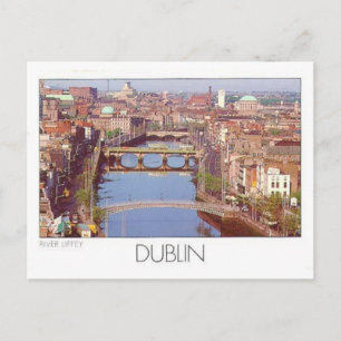 Irland Dublin River Liffey (St.K.) Postkarte