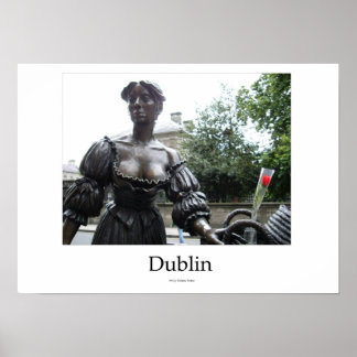 Irland (Dublin) - Statue Molly Malone Poster