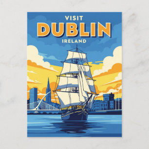 Irland Dublin Tall Ship Postkarte