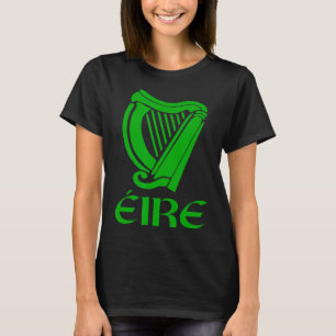 Irland Eire Eireann Irischer Stolz Gälischer Harp T-Shirt