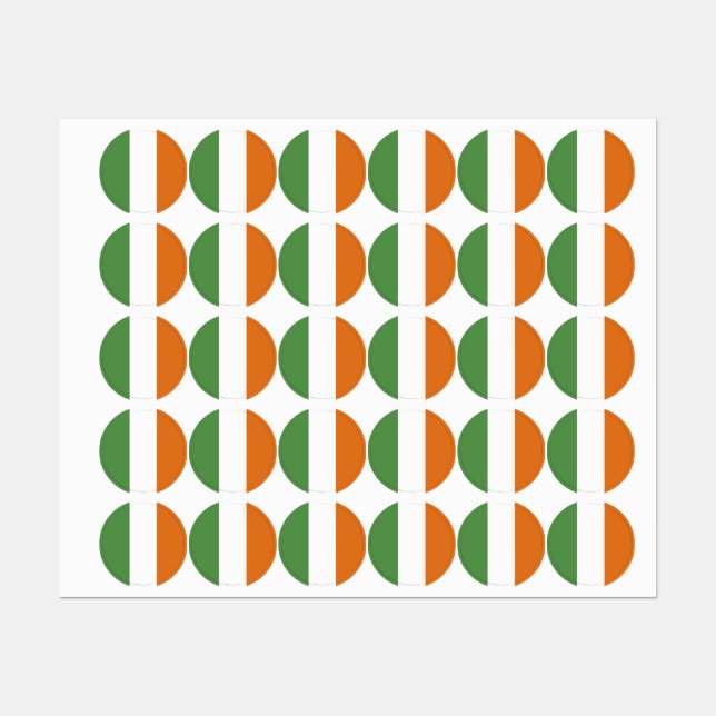 Irland Etiketten (Blatt)