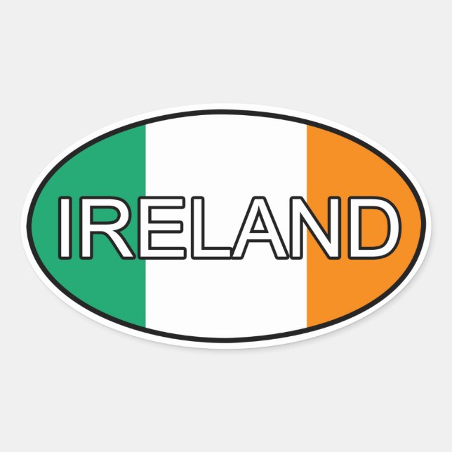 Irland Euro Sticker (Vorderseite)