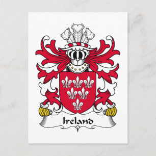 Irland Familienwappen Postkarte