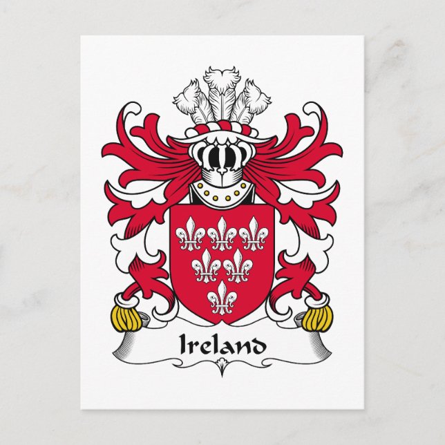 Irland Familienwappen Postkarte (Vorderseite)