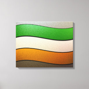 Irland Flag Colors Chrome von Shirley Taylor Leinwanddruck