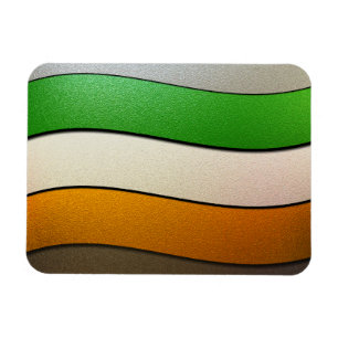 Irland Flag Colors Chrome von Shirley Taylor Magnet
