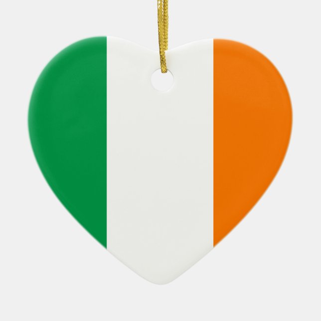 Irland Flag Heart Ornament (Vorne)