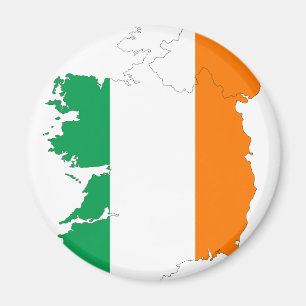 Irland Flag Map Magnet