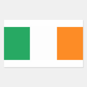 IRLAND FLAG RECHTECKIGER AUFKLEBER