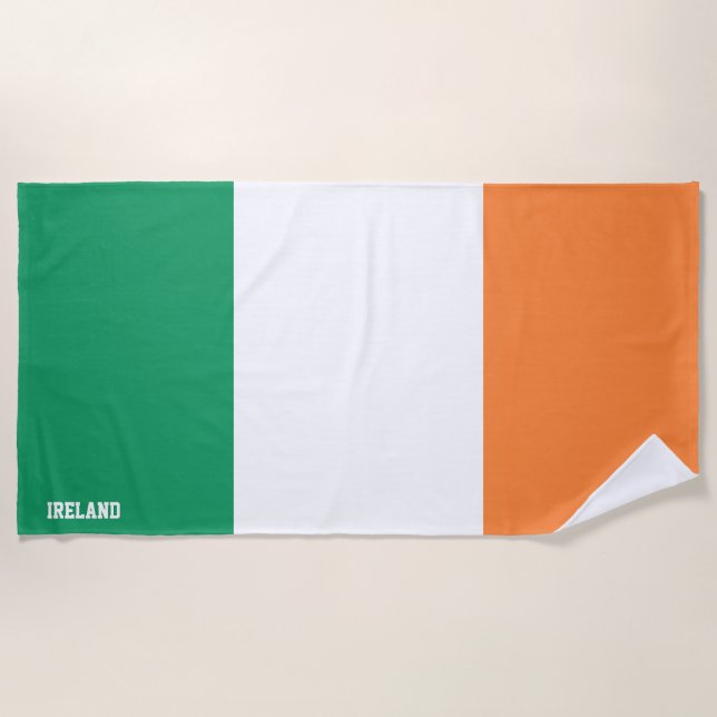 Irland Flag Splendid Patriotic Strandtuch (Vorderseite)