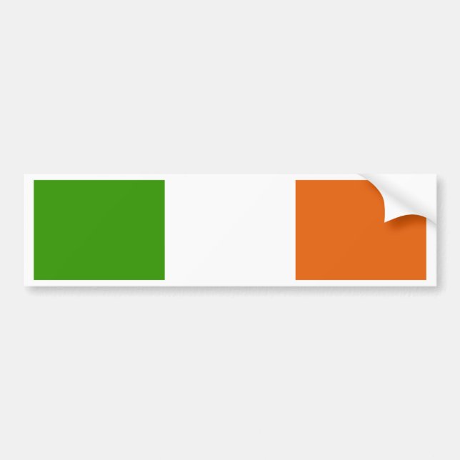 Irland-Flagge Autoaufkleber (Vorne)
