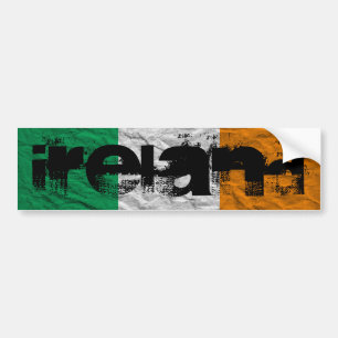 Irland-Flagge Autoaufkleber