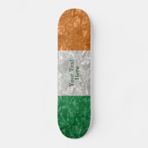 Irland-Flagge - gekrümmt Skateboard