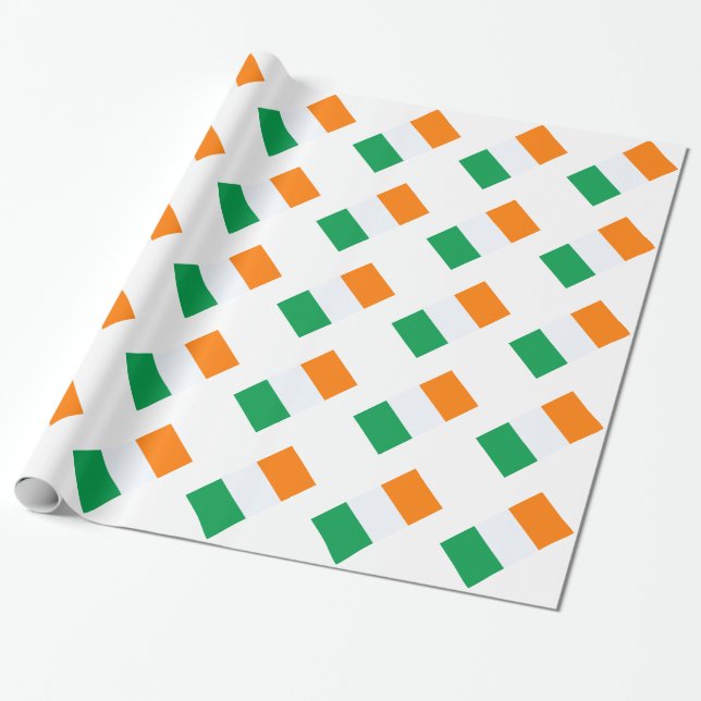 Irland-Flagge Geschenkpapier (Ungerollt)