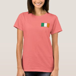 Irland-Flagge + Karten-T - Shirt