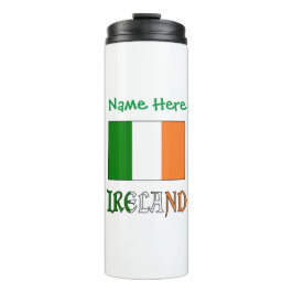 Irland Flagge Personalisiert Thermosbecher