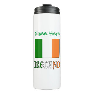 Irland Flagge Personalisiert Thermosbecher