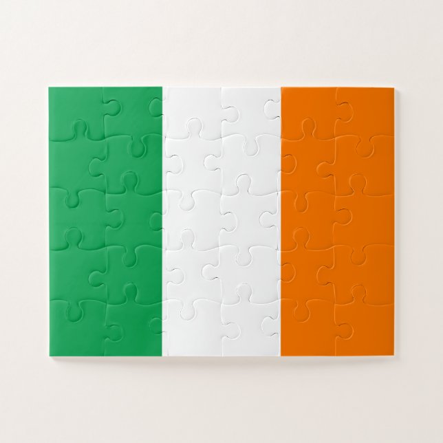 Irland-Flagge Puzzle (Horizontal)