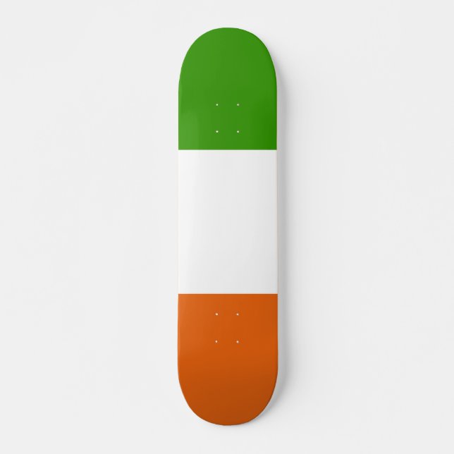 Irland-Flagge Skateboard (Vorne)