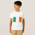 Irland-Flagge T-Shirt<br><div class="desc">Die irische Flagge ist ein vertikales Triband. Die verwendeten Farben sind grün,  weiß,  orange. Der Anteil der irischen Flagge beträgt 1:2. Die Flagge Irlands wurde 1919 adoptiert.</div>