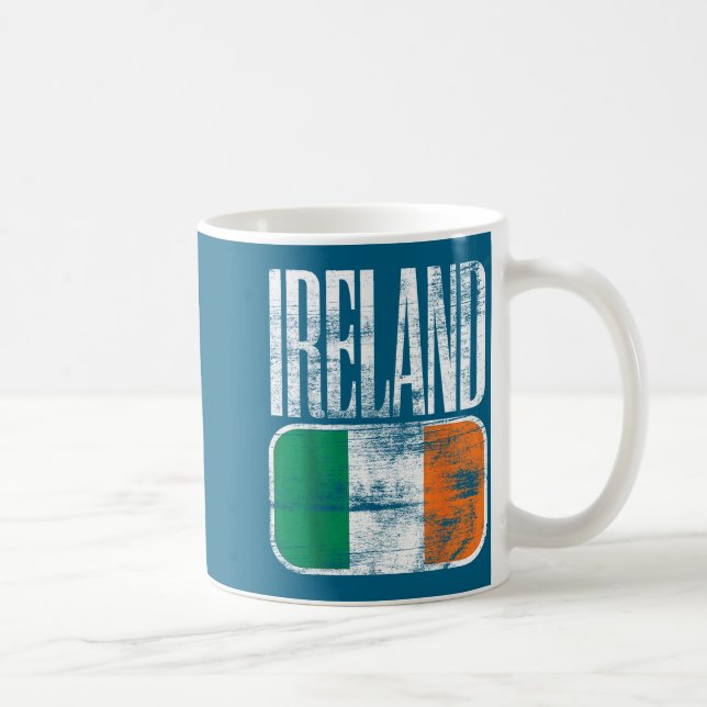 Irland-Flagge-Unterstützung Kaffeetasse (Rechts)