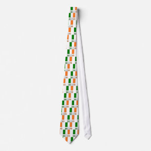 Irland Flagge & Wort Krawatte